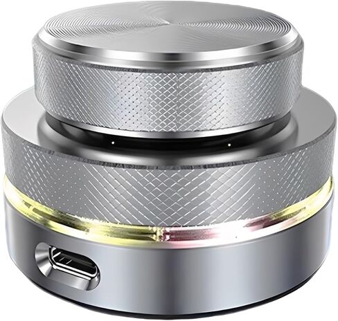 Volume Control Knob, 2.4G Bluetooth USB C Wired Modes, 360 Rotary Knob, One Key Shortcut Functions, Multimedia Controller for Phone PC Tablet in Kuwait