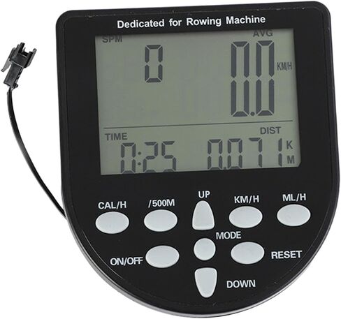 Colaxi Water Resistance Rowing Machine Counter Monitor Timer Meter for Time Distance Display Fitness Bike Treadmills Fan Bikes in Kuwait