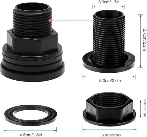 محول الحاجز الملولب سهل التركيب، موصل خزان المياه الاحترافي للخزانات، براميل المطر، أحواض البرك in Kuwait