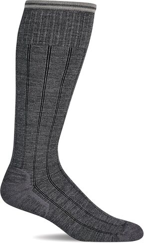 Sockwell Men's High Rise Rib Moderate Graduated Compression Sock Wide Calf Fit in Saudi Arabia