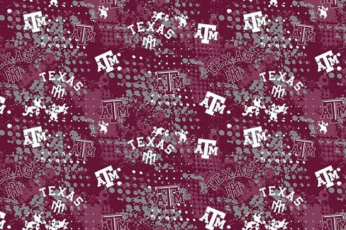 Texas A&M Cotton Fabric by Sykel-Licensed Texas A and M Aggies Splatter Cotton Fabric in Saudi Arabia