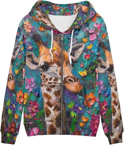 PinUp Angel Zip Up Hoodie for Women Hoodies Graphic Sweatshirt Casual Jacket Streetwear for Teen Girls Fall Clothes in Kuwait