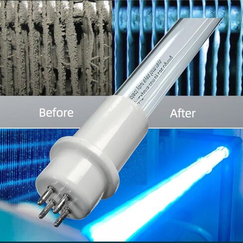 لمبة LSE للإضاءة UV-18 UV-C | بديل متوافق لـ UV-18، UV-18X، عناصر التحكم الميدانية 46365402 | مصباح مبيد للجراثيم 18 بوصة 23 وات 4 سنون لأنظمة تنقية الهواء HVAC | مصمم في الولايات المتحدة الأمريكية in Saudi Arabia