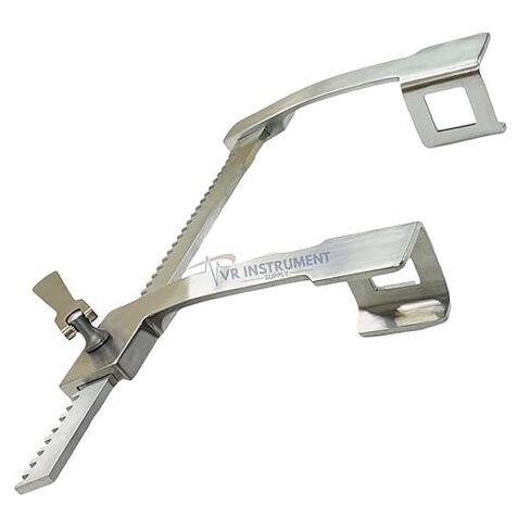 FINOCHIETTO Rib Spreader Retractor Veterinary Medical Grade German Stainless Steel CE Length 12" Blade 2.5" X 2.5" in Kuwait