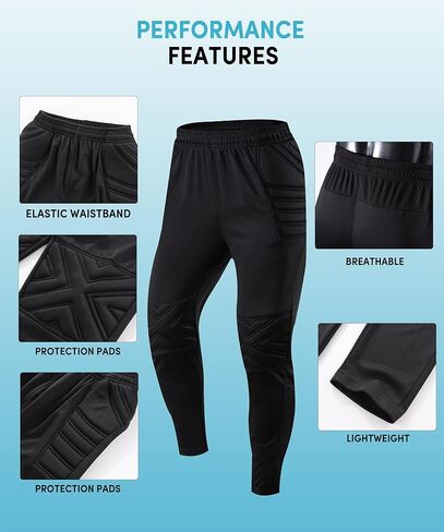 C2M Padded Goalie Pants Soccer Goalkeeper Pants with Protection Pads for Kids, Youth and Adults in Kuwait