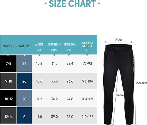 C2M Padded Goalie Pants Soccer Goalkeeper Pants with Protection Pads for Kids, Youth and Adults in Kuwait