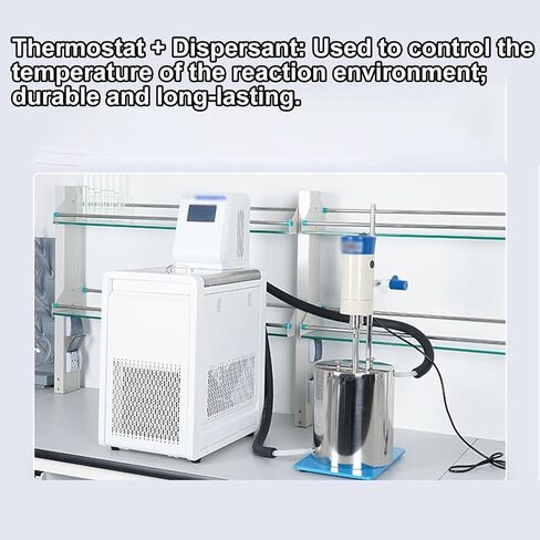 1.5l Laboratory Disperser Barrel, Stainless Steel Disperser Mixing Drum with Includes Lid, Thickness 12.5mm, Outer Diameter 125mm, Inner Diameter 100mm, for Laboratory Stirrer in Kuwait