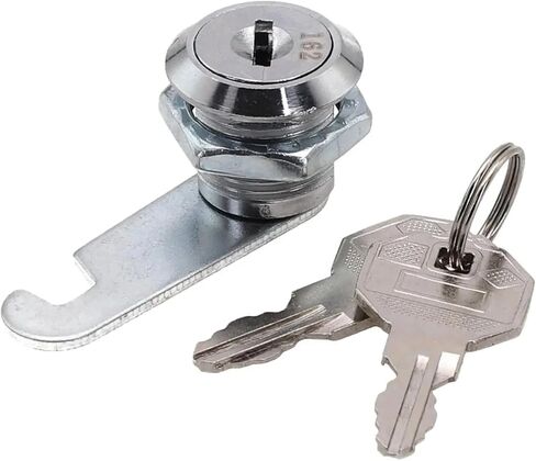 20/25 مللي متر صندوق البريد قفل كام 90 درجة سبائك معدنية اسطوانة خزانة خزانة مع 2 مفاتيح الأثاث الأجهزة 1 قطعة (25 مللي متر) in Kuwait