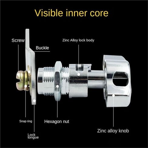 Furniture Security Locks Cam Cylinder Door Cabinet Mailbox Drawer Cupboard Locker Padlock 1Pcs(25mm) in Saudi Arabia