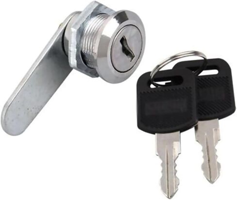 16mm Drawer Cabinet Lock Security Mail Box Locker Cam Cupboard Door Tongue with 2 Key Furniture Hardware Accessories 1Pcs in Kuwait