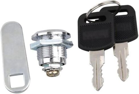 16mm Drawer Cabinet Lock Security Mail Box Locker Cam Cupboard Door Tongue with 2 Key Furniture Hardware Accessories 1Pcs in Kuwait