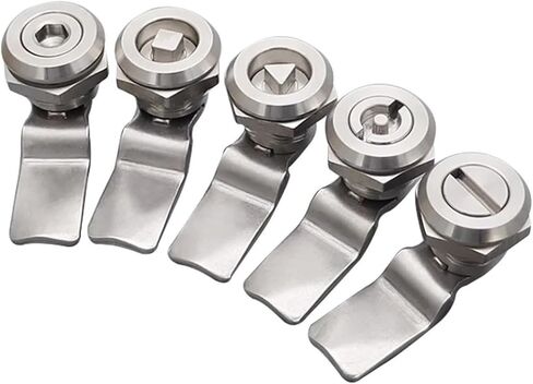 MS705 الفولاذ المقاوم للصدأ مثلث مسطح صندوق توزيع القمامة صندوق أسطواني 304 قفل 1 قطعة (مثلث) in Kuwait