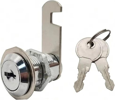 صندوق أدوات خزانة معدنية صغيرة درج قفل كامة كروية صندوق بريد مفتاح مسطح 1 قطعة (1.6 سم) in Kuwait