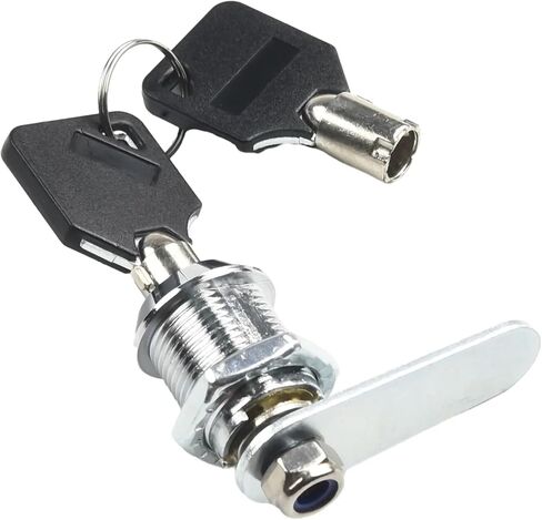 16/20 مللي متر كام قفل الباب درج خزانة صندوق بريد خزانة خزانة مع 2 مفاتيح الأثاث الأجهزة 1 قطعة (16 مللي متر) in Kuwait