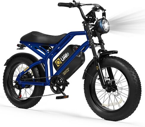 دراجة كهربائية Qlife للبالغين / المراهقين Spark-1500W Peak Motor 20 بوصة إطارات سميكة 28MPH (فتح إلى 35MPH) دراجة ترابية، بطارية قابلة للإزالة 624-1248Wh Ebike، تعليق مزدوج وفرامل دراجة نارية، دراجة 21 سرعة in Kuwait