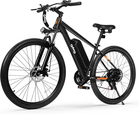 Qlife Electric Bike for Adults/Teens Racer-28MPH 21-Speed Peak 1200W Brushless Motor Adult Electric Bicycles, 48V 10.4Ah Removable Battery Mountain Ebike, Up to 55 Miles, 27.5X2.1 Tire E Bike in Saudi Arabia
