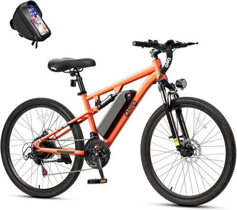 Qlife Electric Bike for Adults/Teens Racer-28MPH 21-Speed Peak 1200W Brushless Motor Adult Electric Bicycles, 48V 10.4Ah Removable Battery Mountain Ebike, Up to 55 Miles, 27.5X2.1 Tire E Bike in Saudi Arabia