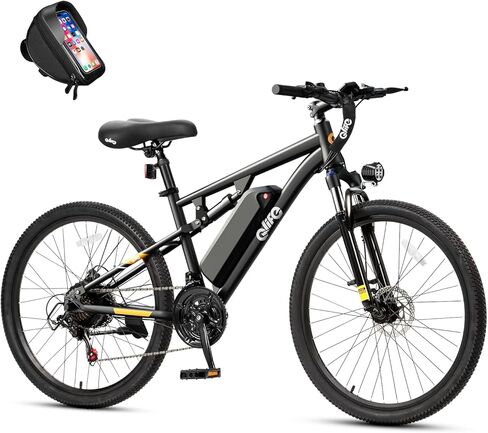 Qlife Electric Bike for Adults/Teens Racer-28MPH 21-Speed Peak 1200W Brushless Motor Adult Electric Bicycles, 48V 10.4Ah Removable Battery Mountain Ebike, Up to 55 Miles, 27.5X2.1 Tire E Bike in Saudi Arabia