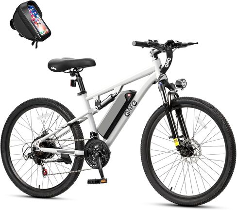 Qlife Electric Bike for Adults/Teens Racer-28MPH 21-Speed Peak 1200W Brushless Motor Adult Electric Bicycles, 48V 10.4Ah Removable Battery Mountain Ebike, Up to 55 Miles, 27.5X2.1 Tire E Bike in Saudi Arabia