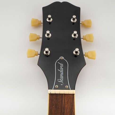 Musiclily Pro R18T 3R3L 18:1 Ratio Semi Closed Vintage Hybrid Style Locking Machine Heads Tuners Tuning Pegs Keys with Keystone Button for Acoustic Electric Guitar, Nickel in Saudi Arabia