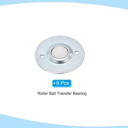 PATIKIL 5/8" Roller Ball Transfer Bearing, 6 Pcs Round Ball Transfer Unit Nylon, Carbon Steel Casters for Conveyor Roller Stand Transmission Furniture in Saudi Arabia