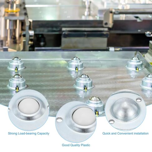 PATIKIL 5/8" Roller Ball Transfer Bearing, 6 Pcs Round Ball Transfer Unit Nylon, Carbon Steel Casters for Conveyor Roller Stand Transmission Furniture in Saudi Arabia