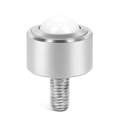 Ball Caster Roller Transfer Bearing - Ball Transfer Unit Appliance Caster Transmission 1 Inch M12,Stud Mounted,Thread Stem,Nylon & Carbon Steel,550 Lbs Total Load Capacity,Set of 4 in Kuwait