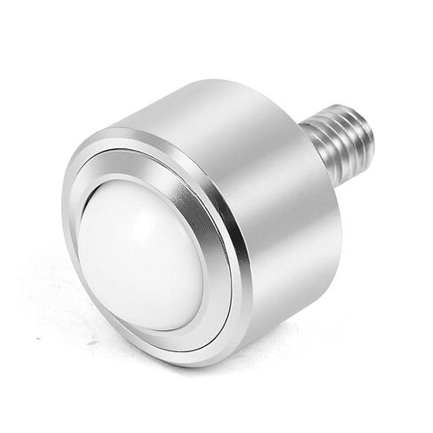 Ball Caster Roller Transfer Bearing - Ball Transfer Unit Appliance Caster Transmission 1 Inch M12,Stud Mounted,Thread Stem,Nylon & Carbon Steel,550 Lbs Total Load Capacity,Set of 4 in Kuwait