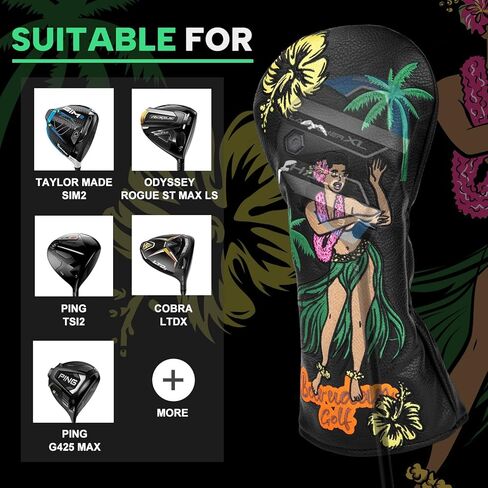 Club Covers, Funny Driver Headcover, 3 5 Fairway Wood Cover, Hybrid Headcovers, Golf Accessories Gifts Club Protective Case for Men Golfer in Saudi Arabia