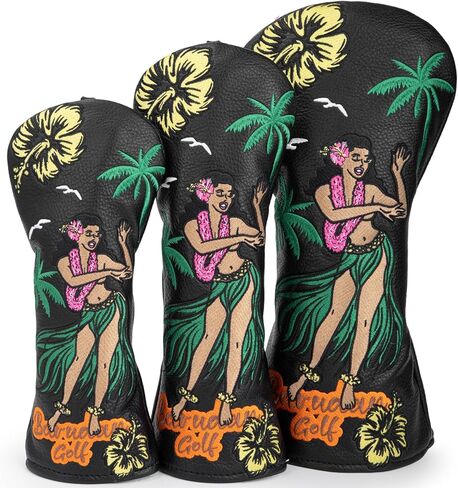 أغطية النادي، غطاء رأس مضحك للسائق، غطاء خشبي 3 5، أغطية رأس هجينة، ملحقات الجولف، حافظة واقية لهدايا النادي للرجال لاعبي الجولف in Kuwait