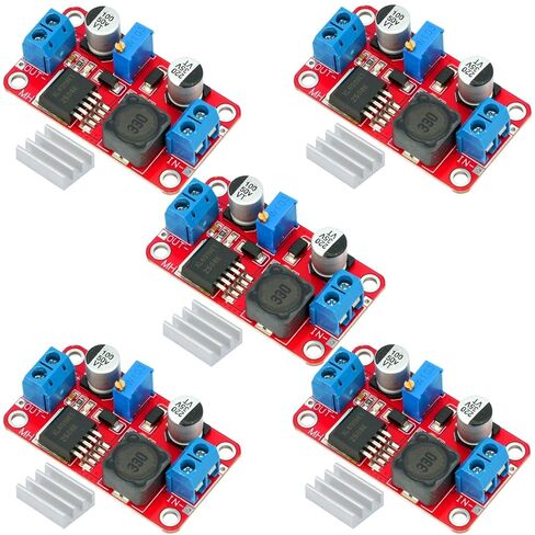 5 قطعة دفعة تحويل XL6019 5A عالية الطاقة DC-DC قابل للتعديل وحدة 5 فولت 6 فولت 12 فولت 24 فولت 3-35 فولت إلى 5-40 فولت قابل للتعديل الجهد in Saudi Arabia