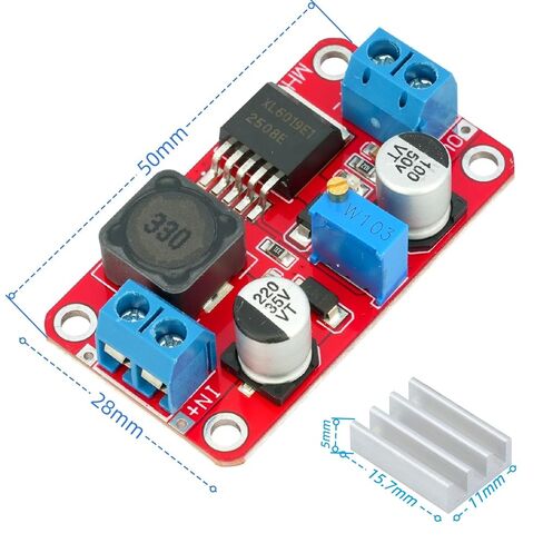 5 قطعة دفعة تحويل XL6019 5A عالية الطاقة DC-DC قابل للتعديل وحدة 5 فولت 6 فولت 12 فولت 24 فولت 3-35 فولت إلى 5-40 فولت قابل للتعديل الجهد in Saudi Arabia