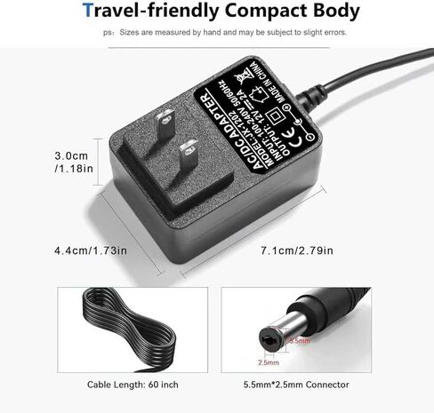 12V 2A AC DC Power Adapter for Celestron 18778 Telescope, Compatible with NexStar 4SE 5SE 6SE 8SE 130SLT 127SLT, LCM 114LCM 90LCM, CPC 800 1100 HD Telescope Charger Cord 6ft in Kuwait