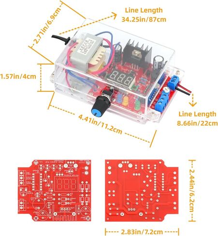LM317 طقم منظم الجهد القابل للتعديل AC 110V إلى DC 1.25V-12V إمدادات الطاقة DIY طقم إلكترونيات مع الفولتميتر للبالغين in Kuwait