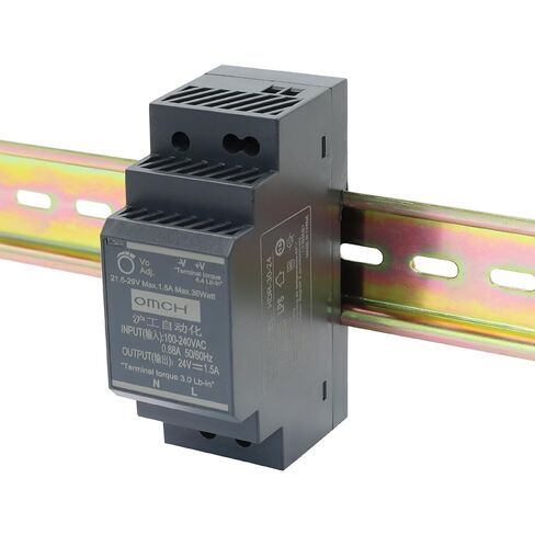 HDR-30-24 24V 1.5A 36W Ultra-Slim DIN Rail Power Supply Step-Shape for Industrial Automation (36W, 24V 1.5A) in Saudi Arabia