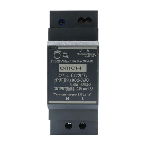 HDR-30-24 24V 1.5A 36W Ultra-Slim DIN Rail Power Supply Step-Shape for Industrial Automation (36W, 24V 1.5A) in Saudi Arabia