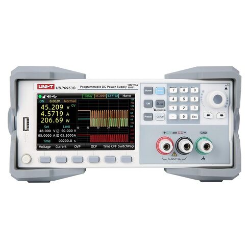 UNI-T UDP6953B 1Ch 600W سلسلة الأداء القابلة للبرمجة DC مزود الطاقة 150V / 10A 1mV / 0.1mA 4.5 أرقام الفولتميتر 4.3 "TFT True Color LCD OVP OCP LAN USB RS232 RS485 in Saudi Arabia