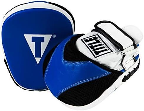 TITLE Boxing Flurry Pro Punch Mitts, Blue/Black - Boxing Pads, Muay Thai Pads, Punching Mitts, Focus Mitts, Boxing Equipment, Punching Pads, MMA Equipment, Kickboxing in Saudi Arabia