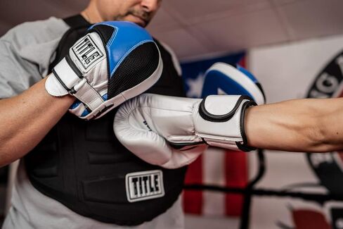 TITLE Boxing Flurry Pro Punch Mitts, Blue/Black - Boxing Pads, Muay Thai Pads, Punching Mitts, Focus Mitts, Boxing Equipment, Punching Pads, MMA Equipment, Kickboxing in Saudi Arabia