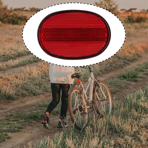ECSiNG 2Pcs Bike Oval Rear Fenders Reflector 62x43mm Compatible with Most Bicycles with Fenders in Saudi Arabia