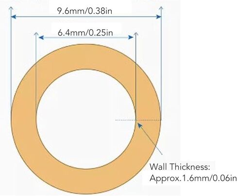 AUNMAS 1m BPT Silicone Tube, 6.4mm ID x 9.6mm OD High Temperature Proof Flexible Peristaltic Pump Hose for DIY Peristaltic Pump Transfer in Saudi Arabia