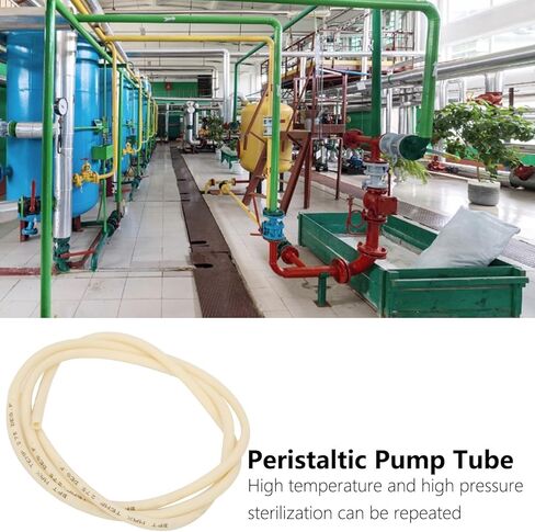 AUNMAS 1m BPT Silicone Tube, 6.4mm ID x 9.6mm OD High Temperature Proof Flexible Peristaltic Pump Hose for DIY Peristaltic Pump Transfer in Saudi Arabia