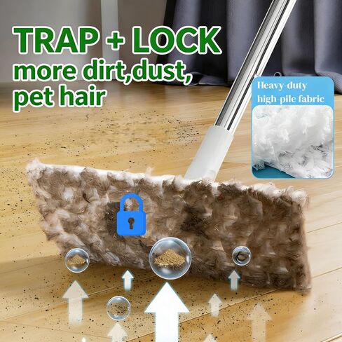 76 قطعة قابلة لإعادة التعبئة متوافقة مع مكنسة سويفر، 40 قطعة قماش جافة و36 وسادة مبللة، وسادات ممسحة قابلة لإعادة التعبئة لتنظيف الأرضيات in Kuwait