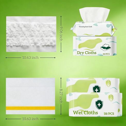 76 قطعة قابلة لإعادة التعبئة متوافقة مع مكنسة سويفر، 40 قطعة قماش جافة و36 وسادة مبللة، وسادات ممسحة قابلة لإعادة التعبئة لتنظيف الأرضيات in Kuwait