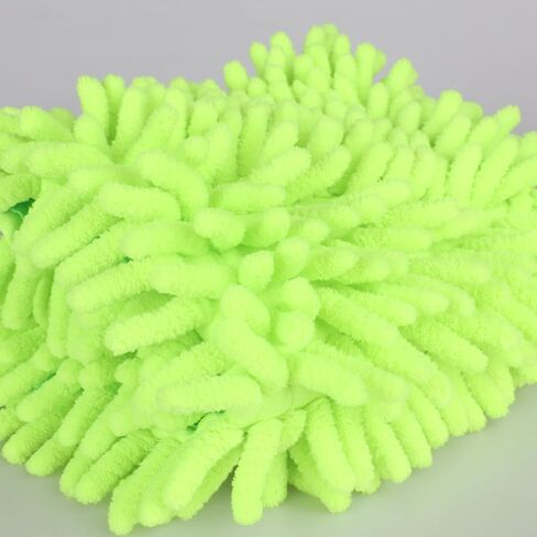 4Pcs Soft Flat Mop Refill Pads, High Absorption Cloth for Multi-Surface Floor Cleaning, 15.35-inch Board Compatible, Green in Kuwait
