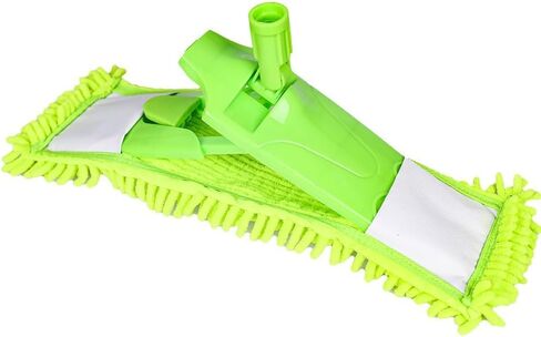 4Pcs Soft Flat Mop Refill Pads, High Absorption Cloth for Multi-Surface Floor Cleaning, 15.35-inch Board Compatible, Green in Kuwait