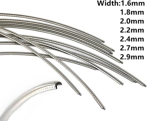 1 Roll Silver Electric Guitar Fret Wire Guitar Fretboard Length 2.5 Meters 1.6-2.9mm for Guitar Fingerboard Replacements in Kuwait