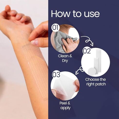 Silicone Scar Patches | Medical-Grade & Hypoallergenic Scar Care for Surgery, C Section Recovery, Keloids, Burns & Stretch Marks | 18 Pre-Cut Flexible Acne Scar Strips in Kuwait