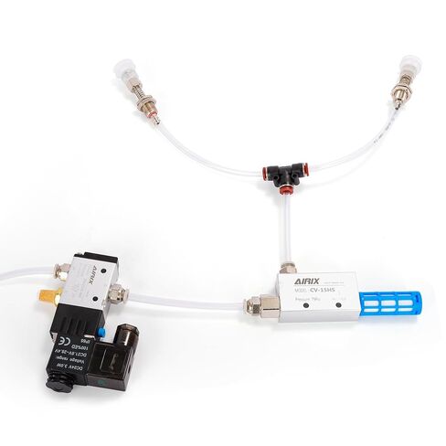 CV-20HS Vacuum Generator, Compact Pneumatic Ejector with Bonus Silencer Filter & 3/8" G Fittings, High-Efficiency Vacuum for Pick-and-Place, Packaging, CNC & Automation in Saudi Arabia