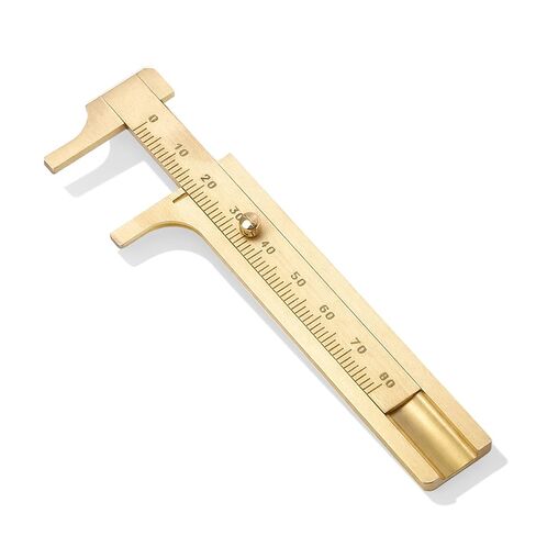 80mm/3.15" Brass Caliper Measuring Tool Bead Caliper Jewelry Calipers Mini Jewelry Measuring Tool Pocket Vernier Calipers Ruler Pocket Sliding Gauge for Diameter Rings Bead in Saudi Arabia